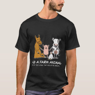 Niedliche und lustige Umarmung ein Vieh T-Shirt
