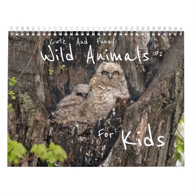 Niedliche und lustige Wildtiere für Kinder #2 Kalender (Titelbild)