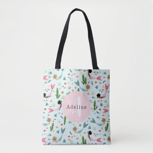 Niedliche und magische Meerjungfrauen Kinder Tasche (Vorderseite)