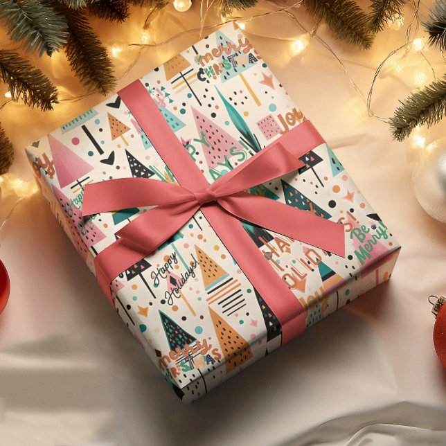 Niedliche und moderne Formen Weihnachtswackelpapie Geschenkpapier (Von Creator hochgeladen)