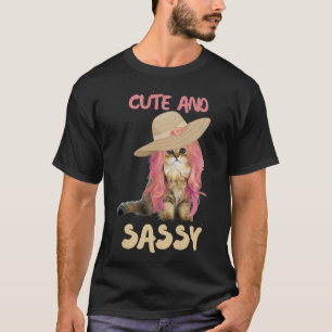 Niedliche und schlichte Kitekatze mit Wig Premium  T-Shirt