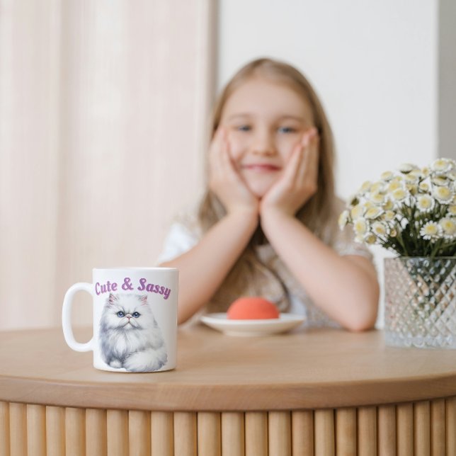 Niedliche und schwache Katze Kaffeetasse (Von Creator hochgeladen)