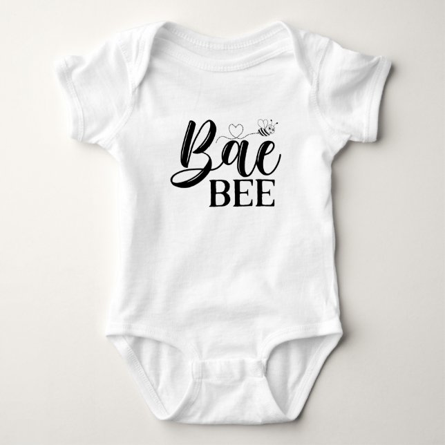 Niedliche und sonnige Biene Baby Strampler (Vorderseite)