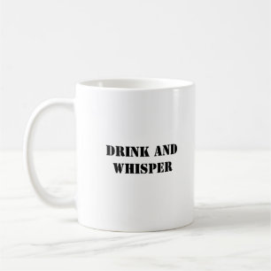 Niedliche und sonnige Drinks und Whisper Einfaches Kaffeetasse