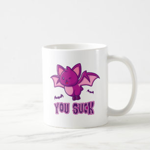 Niedliche und sonnige Halloween Vampire Fledermäus Kaffeetasse