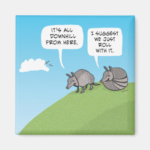 Niedliche und sonnige Rolle Magnet