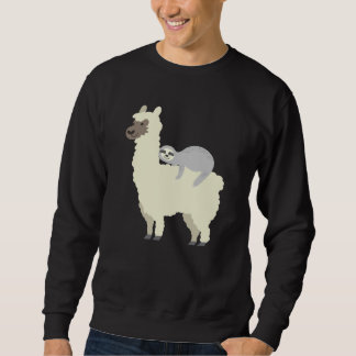 Niedliche und sonnige Schlaf am Lama Friend Sweatshirt