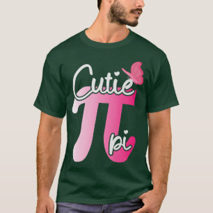 Niedliche und sonnige Süsse Pi Math Pie Butterfly  T-Shirt