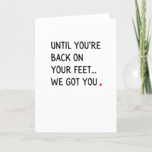 Niedliche und süße Grußkarte für "Get Well and Sup Feiertagskarte