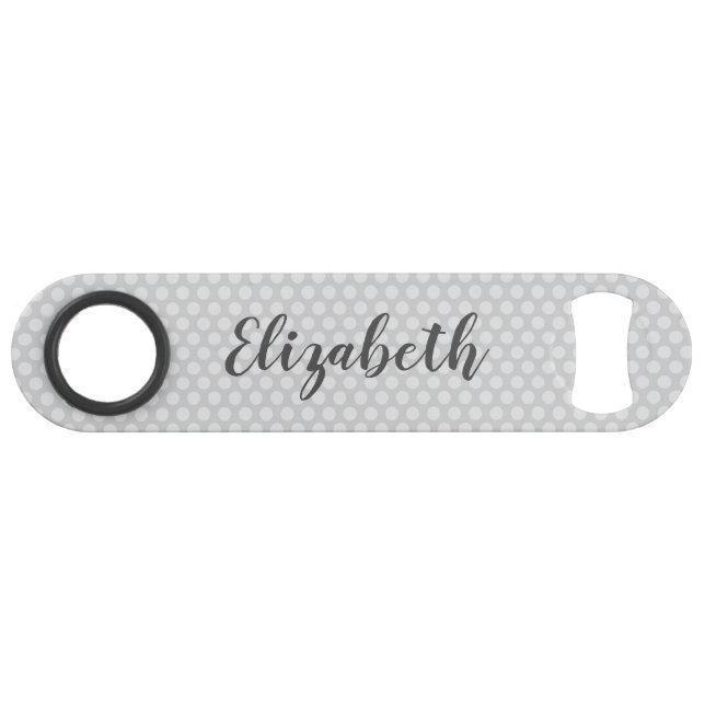 Niedliche und trendy Polka Punkte Speed Flaschenöffner (Vorderseite (Horizontal))