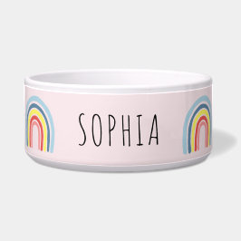 Niedliche und trendy Rainbow Dog Bowl Napf