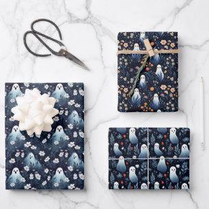 Niedliche und whimsical Ghost Geschenkpapier Set