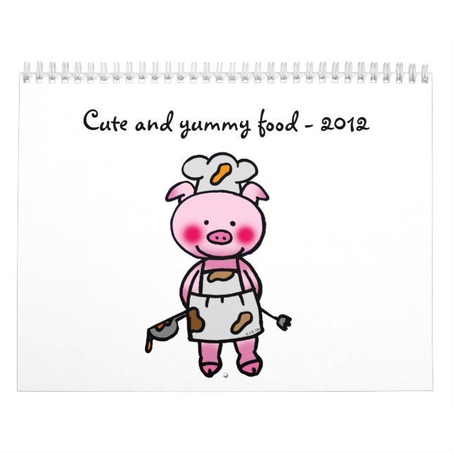 niedliche und yummy Nahrung - 2012 Kalender (Titelbild)