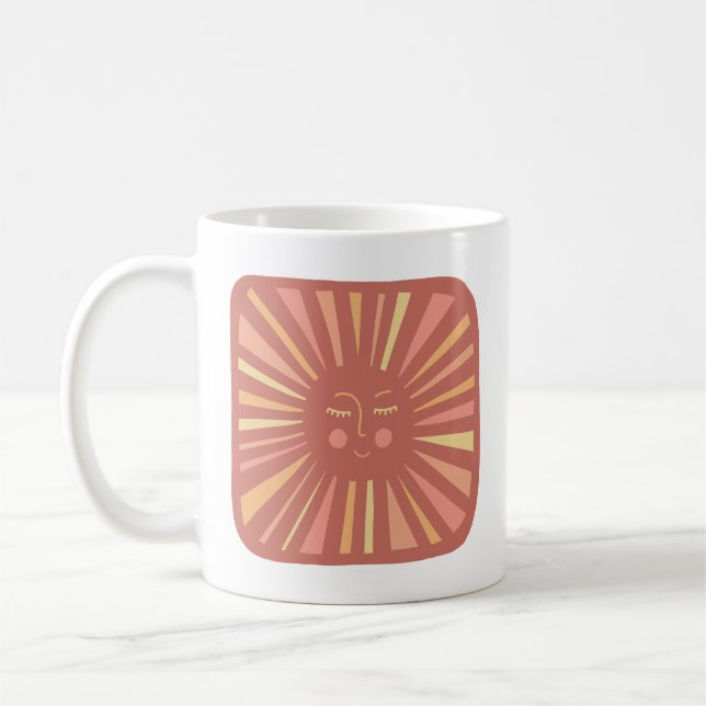 Niedliche und zauberhafte Pink-Sonnenschein Kaffeetasse (Links)