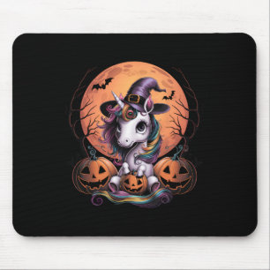Niedliche Unicorn Pumpkin Girls Kids Funny Hallowe Mousepad