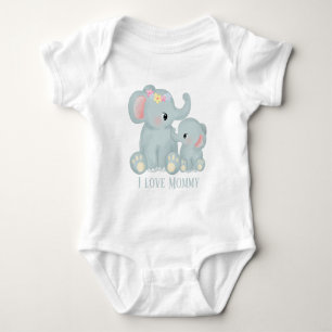 niedliche unisex Mommy Liebe Textelefone hinzufüge Baby Strampler