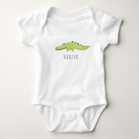 Niedliche Unisex Watercolor Crocodile Safari mit d