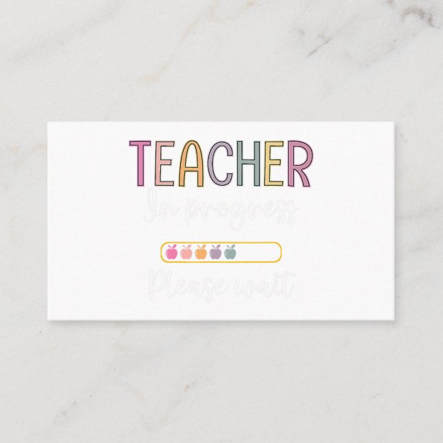 Niedliche Unterstützung der kleinen Hände bei der  Visitenkarte (Vorderseite)