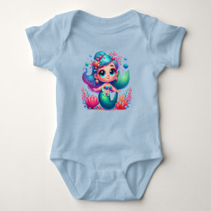 Niedliche Unterwassermedaille Baby Strampler