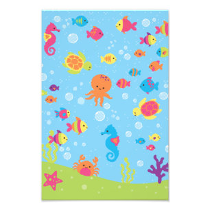 Niedliche Unterwasserwelt Fotodruck