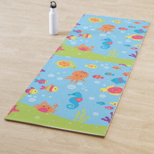 Niedliche Unterwasserwelt Yogamatte