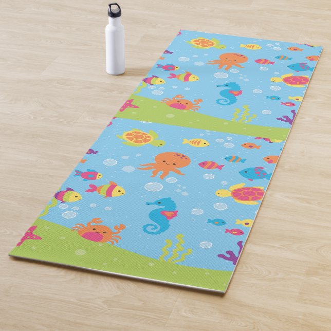 Niedliche Unterwasserwelt Yogamatte (Beispiel)