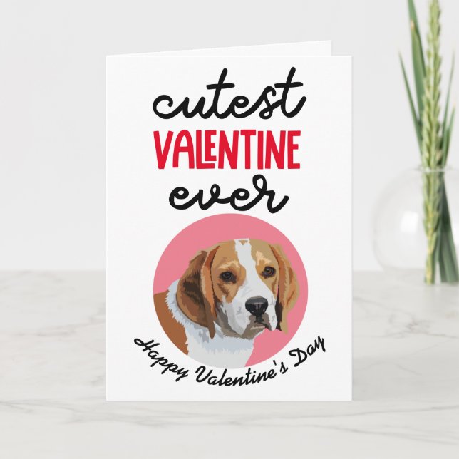 Niedliche Valentine je ..eine Karte von Ihrem Beag (Vorderseite)