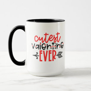 niedliche Valentine je Liebe umarmt Valentinsküsse Tasse