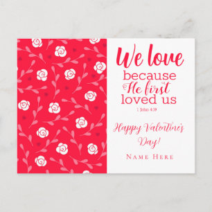 Niedliche Valentine Postkarte