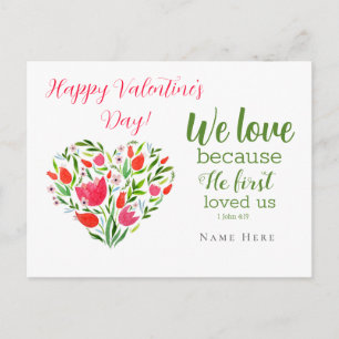 Niedliche Valentine Postkarte