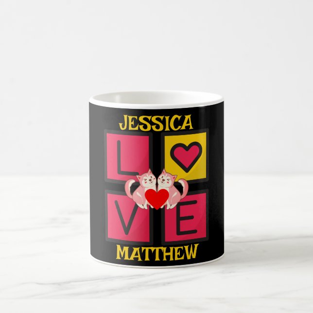 niedliche Valentine, süß für Paare Kaffeetasse (Mittel)