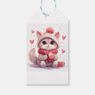 Niedliche Valentinenküche Geschenkanhänger