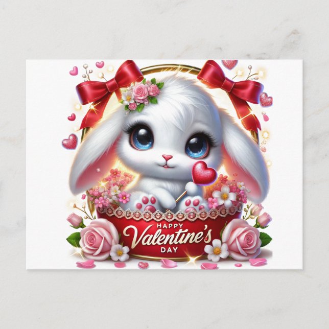 Niedliche Valentiner Sonnenkarte Feiertagspostkarte (Vorderseite)