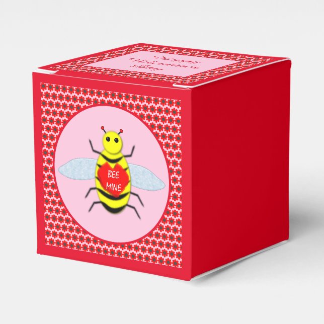 Niedliche Valentinstag-Biene Geschenkschachtel (Vorderseite)