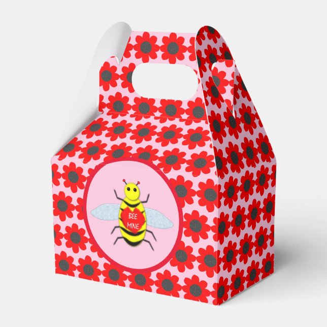Niedliche Valentinstag-Biene Geschenkschachtel (Vorderseite)