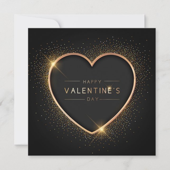 Niedliche Valentintagskarte Feiertagskarte (Vorderseite)