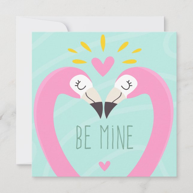 Niedliche Valentintagskarte Feiertagskarte (Vorderseite)