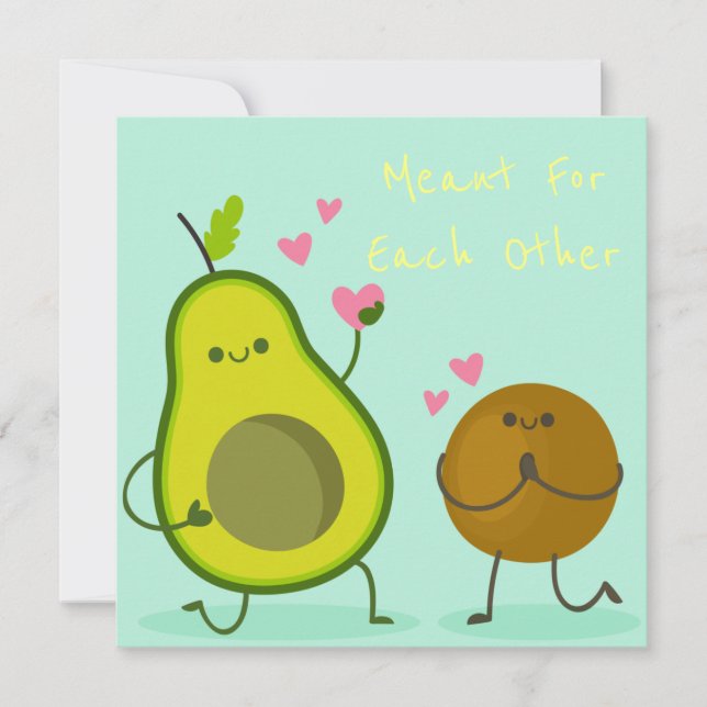 Niedliche Valentintagskarte Feiertagskarte (Vorderseite)