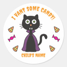 Niedliche Vampire Cat Stickers