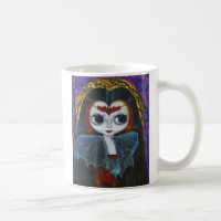 Niedliche Vampire Girl Doll mit Bat-Tasse