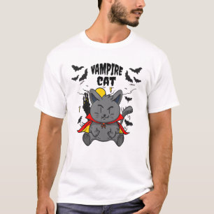 Niedliche Vampiro-Katze, klassischer Horror T-Shirt