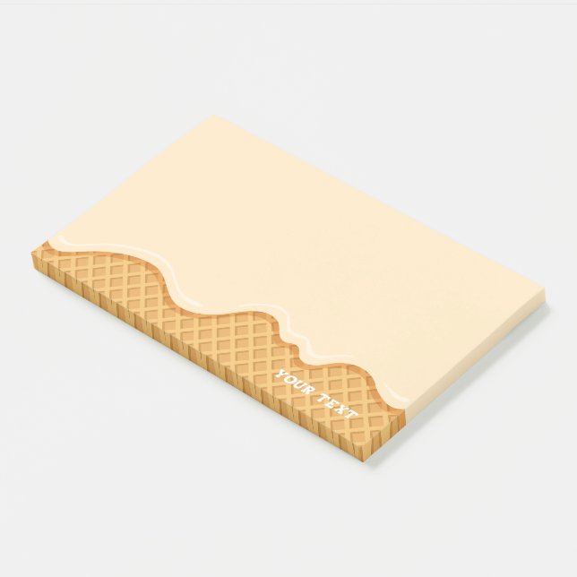 Niedliche Vanilla Post-it Klebezettel (angewinkelt)