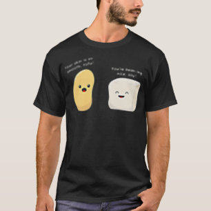 Niedliche Vegane Pufftofu und Bohnen Liebe T - Shi T-Shirt