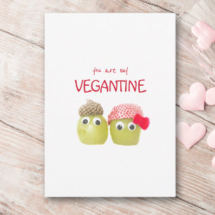 Niedliche Veganer sind meine vegantantische Flachk Mitteilungskarte