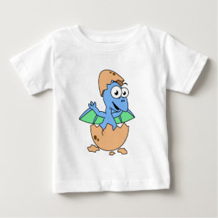 Niedliche Veranschaulichung eines Pterodactylhatch Baby T-shirt