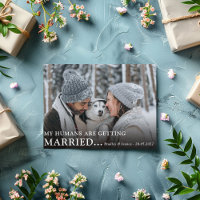 Niedliche Verlobung "Dog Owners" mit Foto