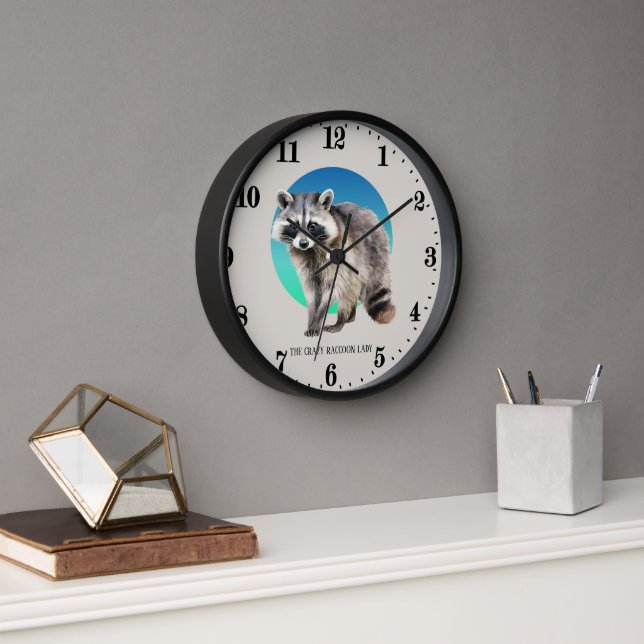 Niedliche verrückte Renndame ergänzt Text Uhr (Büro)
