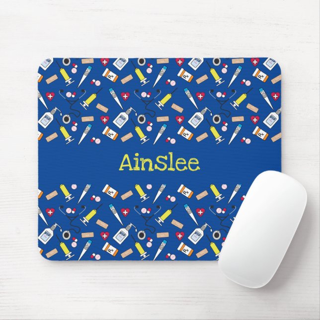 Niedliche Versorgung von Ärzten und Krankenschwest Mousepad (Mit Mouse)