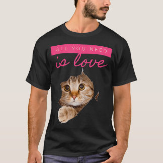 Niedliche versteckte Kitten-Liebe T-Shirt