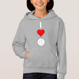 Niedliche Vertikale I Liebe/Herz-Volleyball-Girls  Hoodie